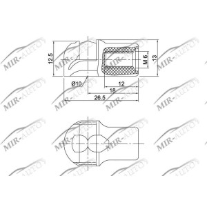 Наконечник газовой пружины