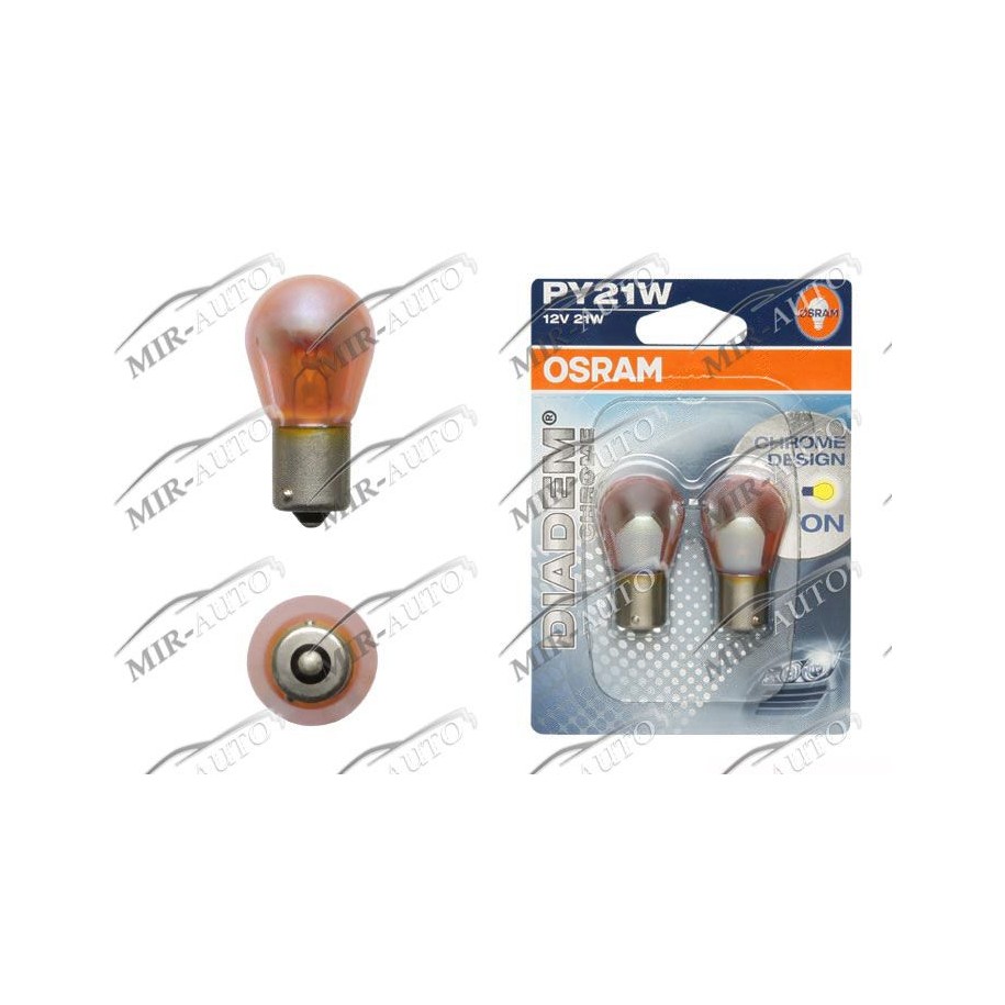 Lemputė  12V PY21W 21W OSRAM