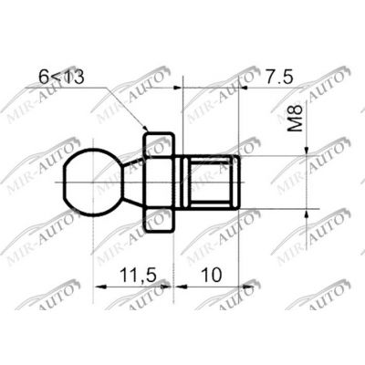 Ball fastening