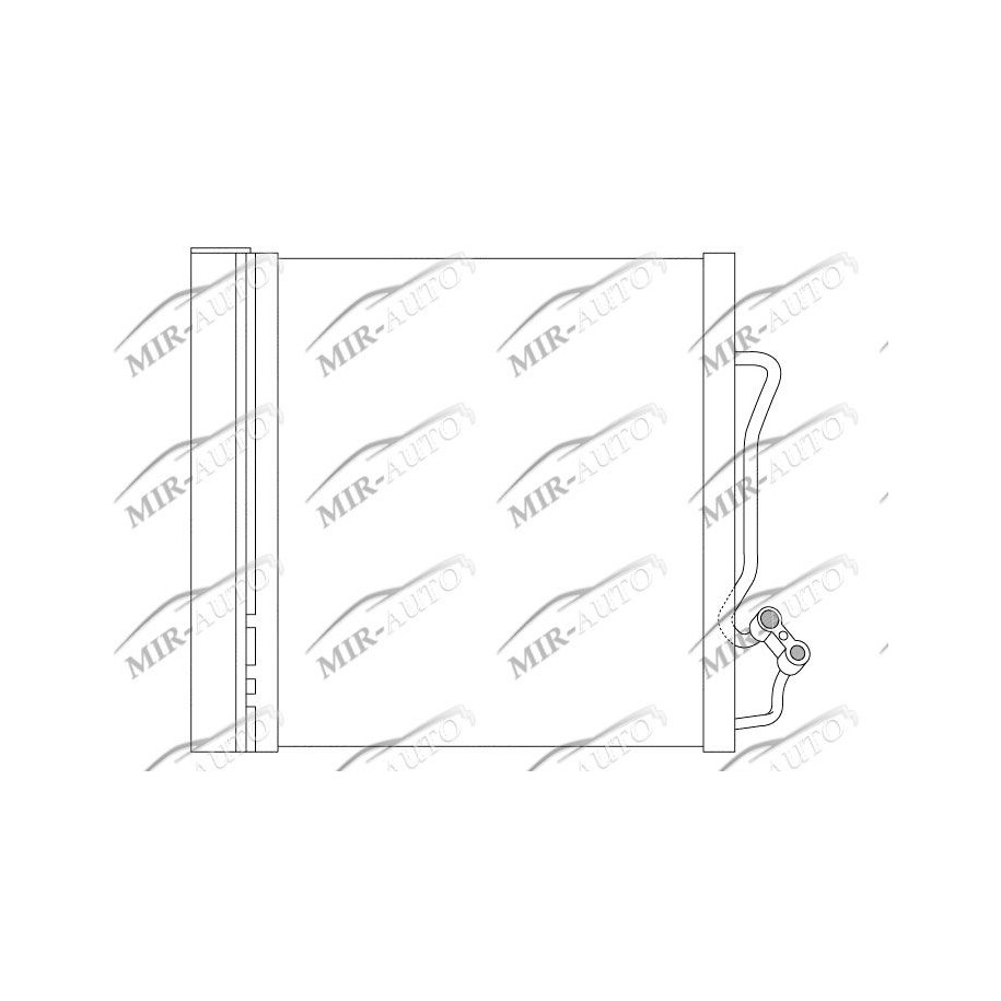 AC condenser with integrated receiver drier