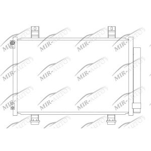 AC condenser with integrated receiver drier