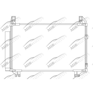 AC condenser with integrated receiver drier