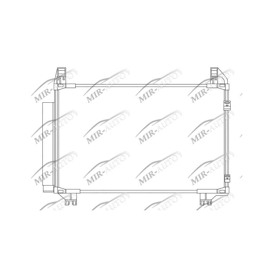 AC condenser with integrated receiver drier