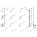 AC condenser with integrated receiver drier
