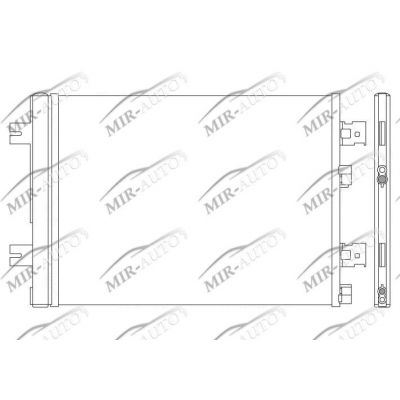 AC condenser with integrated receiver drier