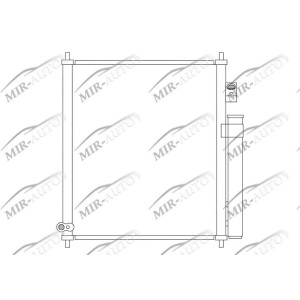 AC condenser with integrated receiver drier