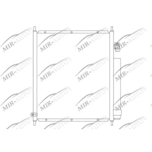 AC condenser with integrated receiver drier