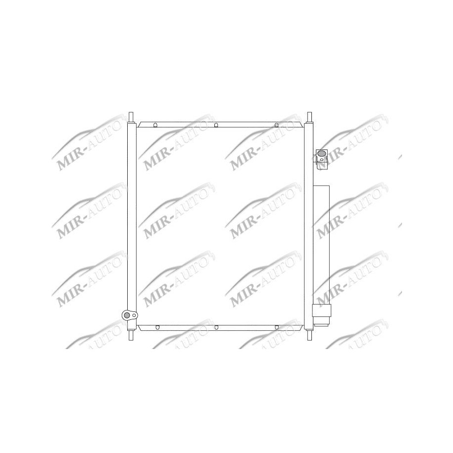 AC condenser with integrated receiver drier