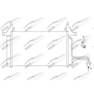 AC condenser with integrated receiver drier