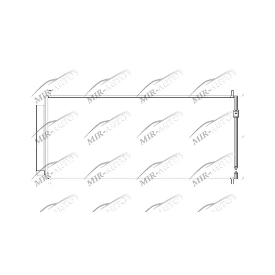 AC condenser with integrated receiver drier