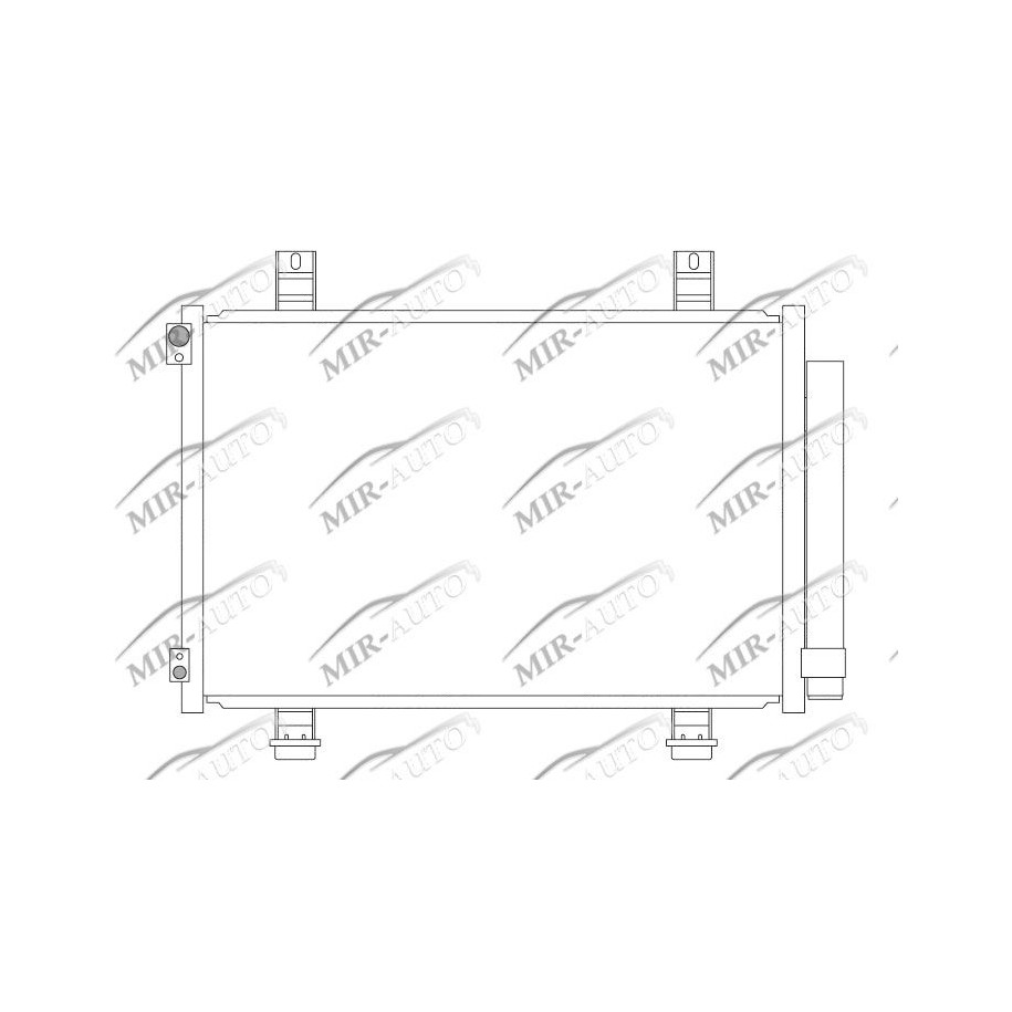 AC condenser with integrated receiver drier