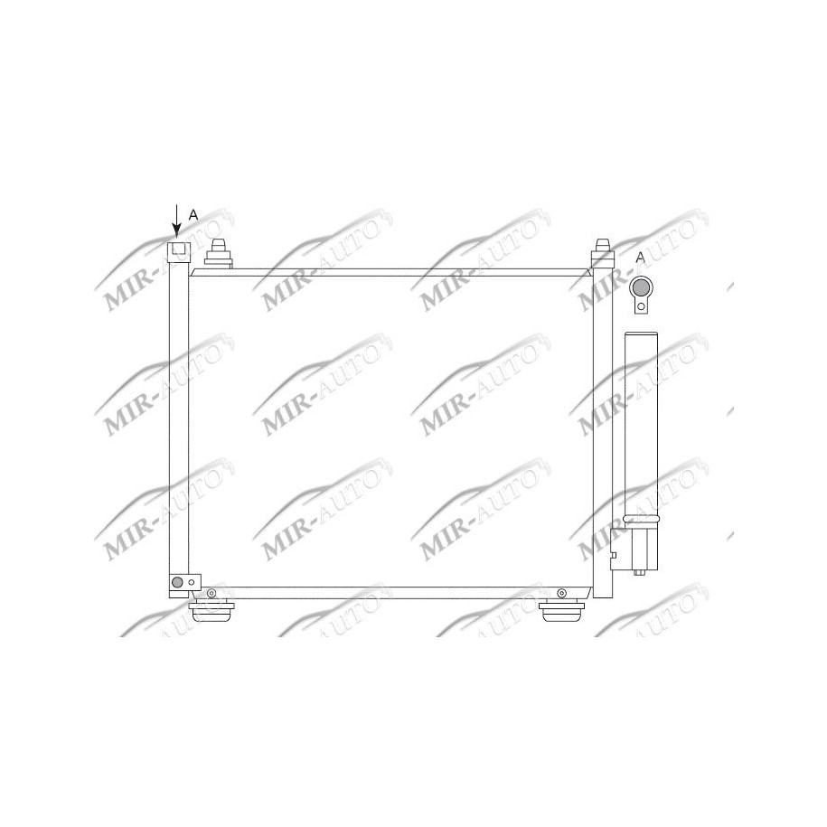 AC condenser without receiver drier