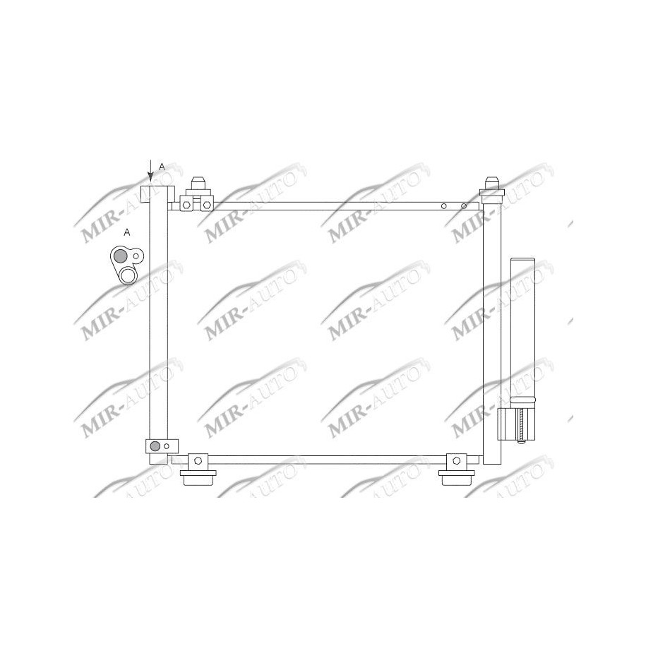 AC condenser without receiver drier