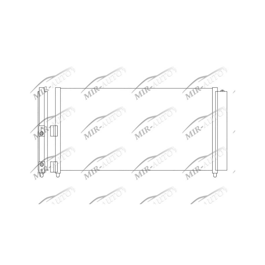AC condenser with integrated receiver drier
