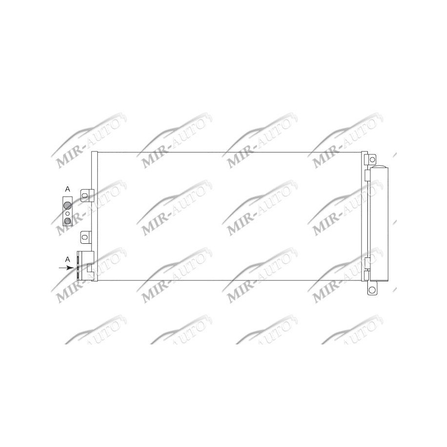 AC condenser with integrated receiver drier