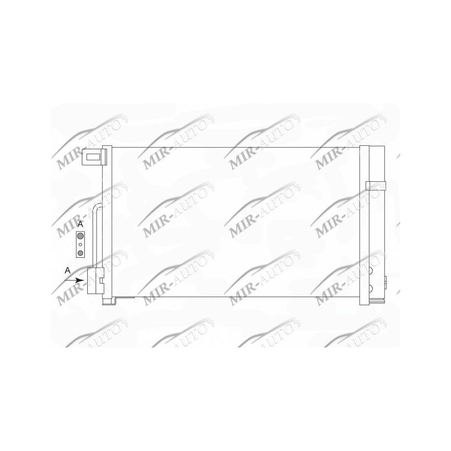 AC condenser with integrated receiver drier