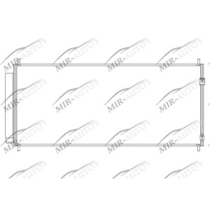 AC condenser with integrated receiver drier