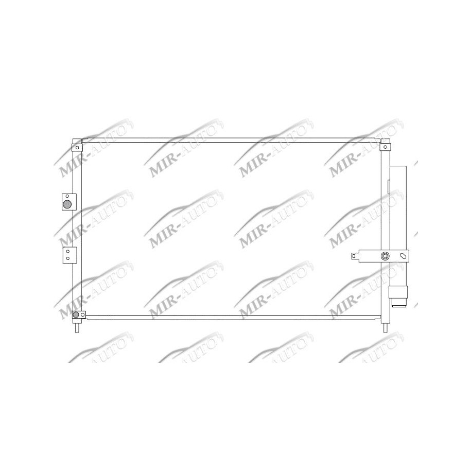 AC condenser with integrated receiver drier