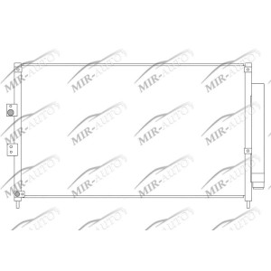 AC condenser with integrated receiver drier
