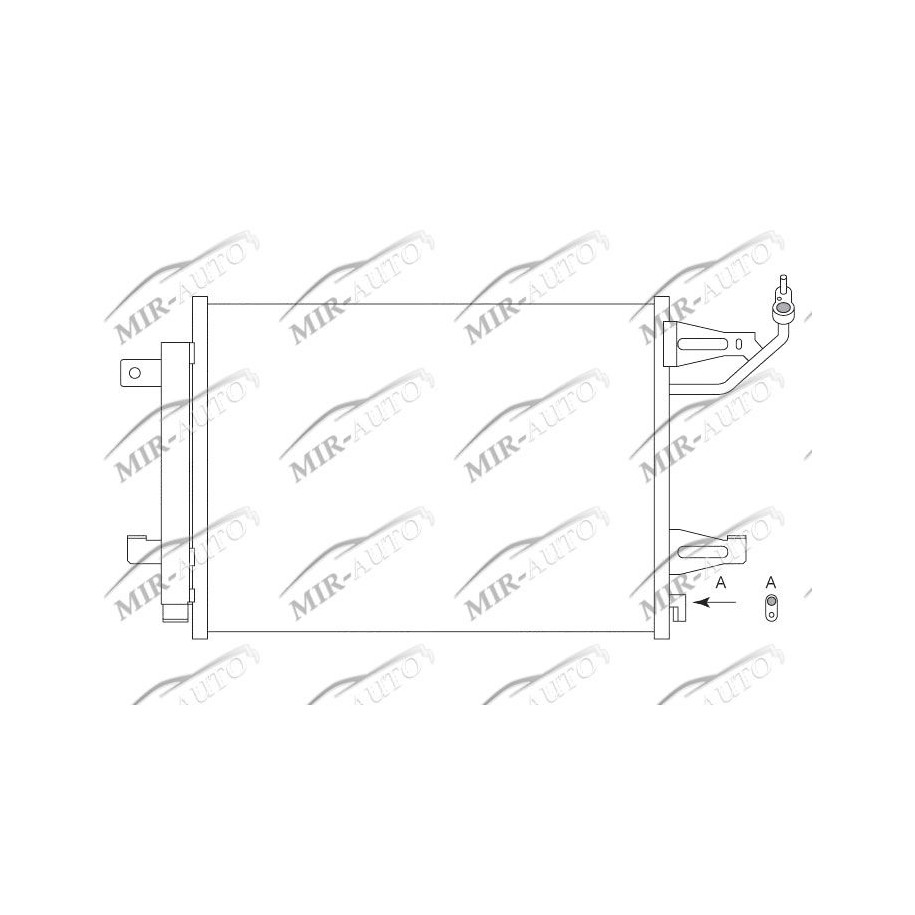 AC condenser with integrated receiver drier