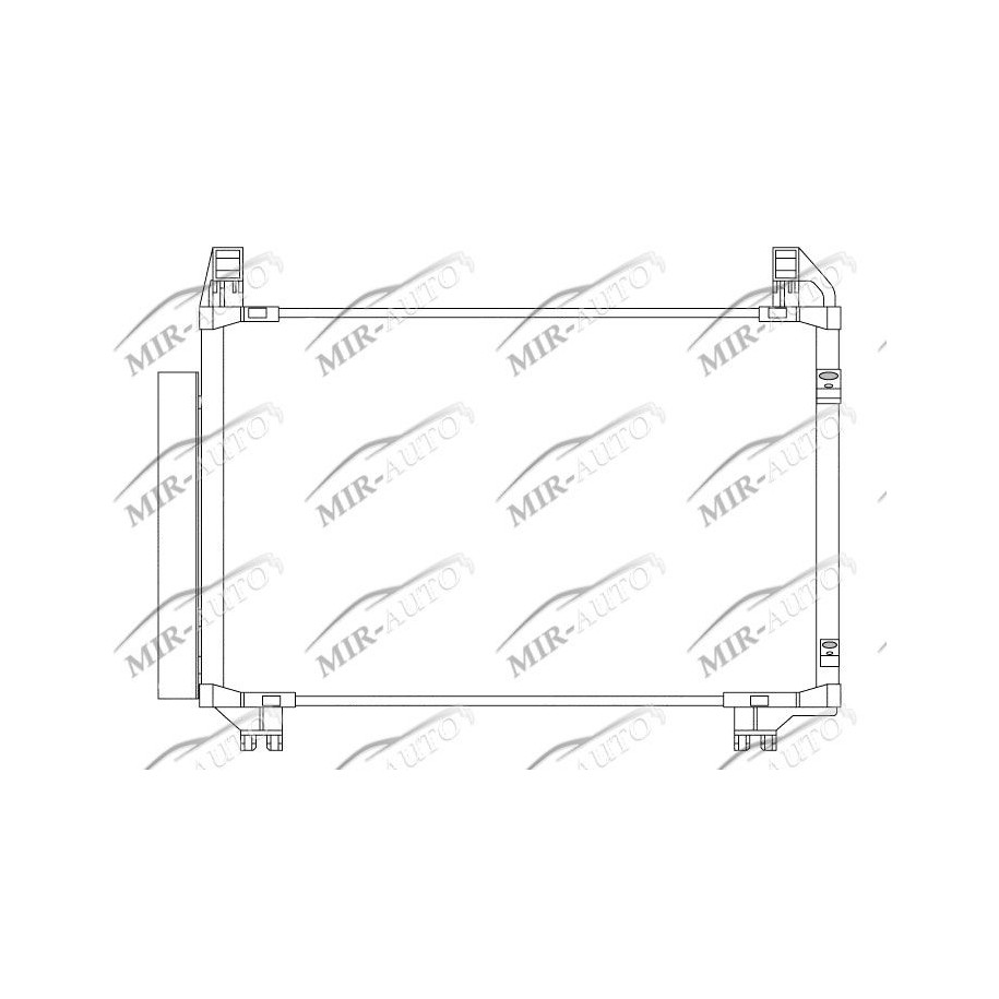 AC condenser with integrated receiver drier