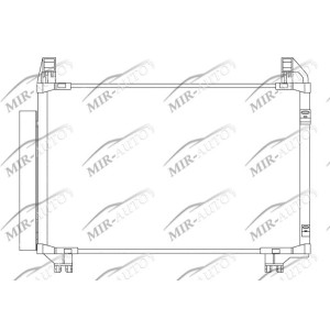 AC condenser with integrated receiver drier