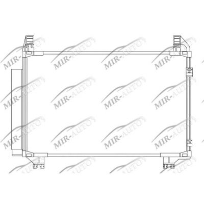 AC condenser with integrated receiver drier