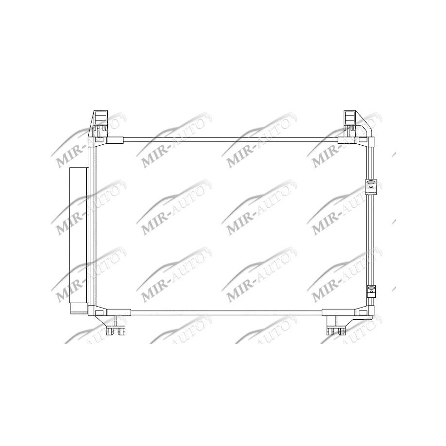 AC condenser with integrated receiver drier