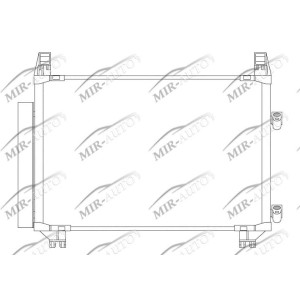 AC condenser with integrated receiver drier