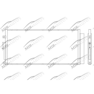 AC condenser with integrated receiver drier