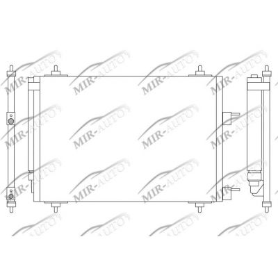 AC condenser with integrated receiver drier