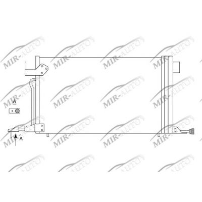 AC condenser with integrated receiver drier