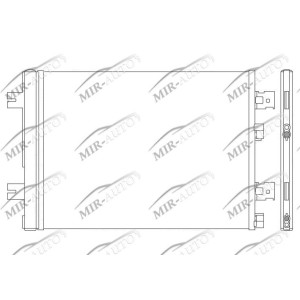 AC condenser with integrated receiver drier