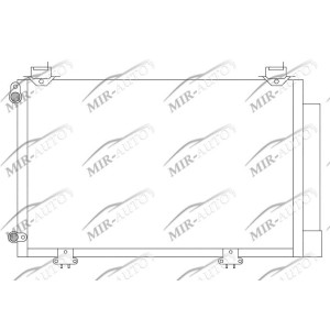 AC condenser with integrated receiver drier
