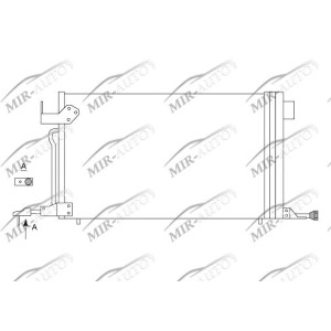 AC condenser with integrated receiver drier