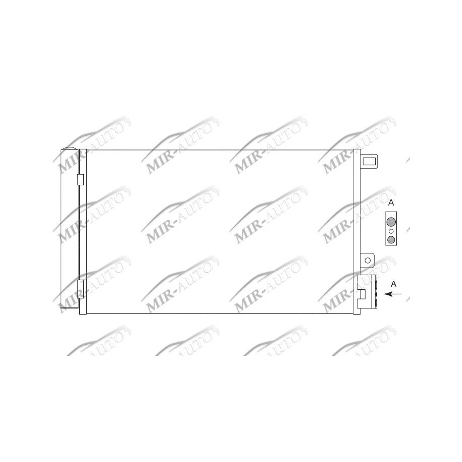 AC condenser with integrated receiver drier