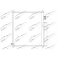 AC condenser with integrated receiver drier