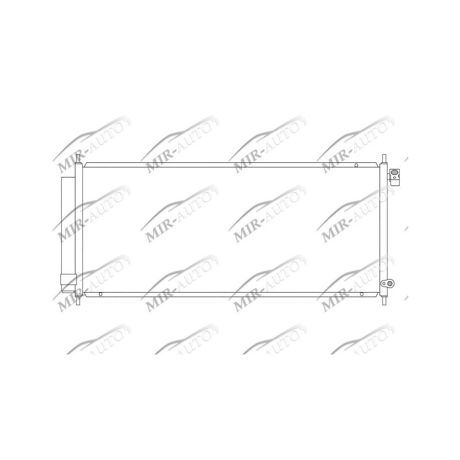 AC condenser with integrated receiver drier
