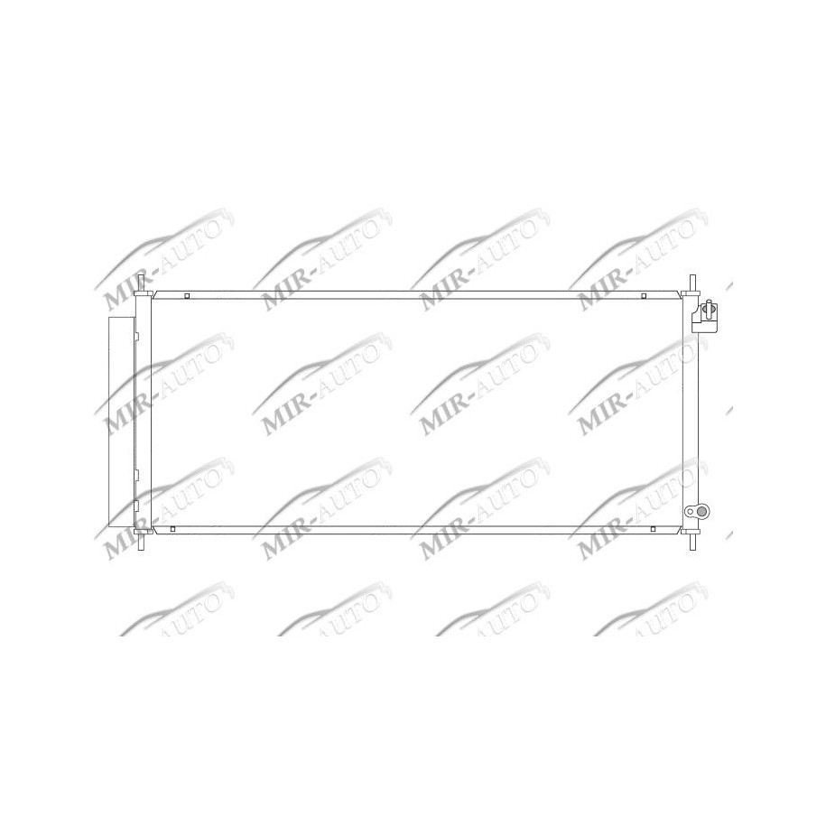 AC condenser with integrated receiver drier