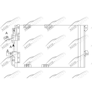 AC condenser with integrated receiver drier