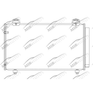 AC condenser with integrated receiver drier