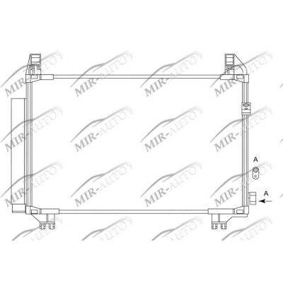 AC condenser with integrated receiver drier