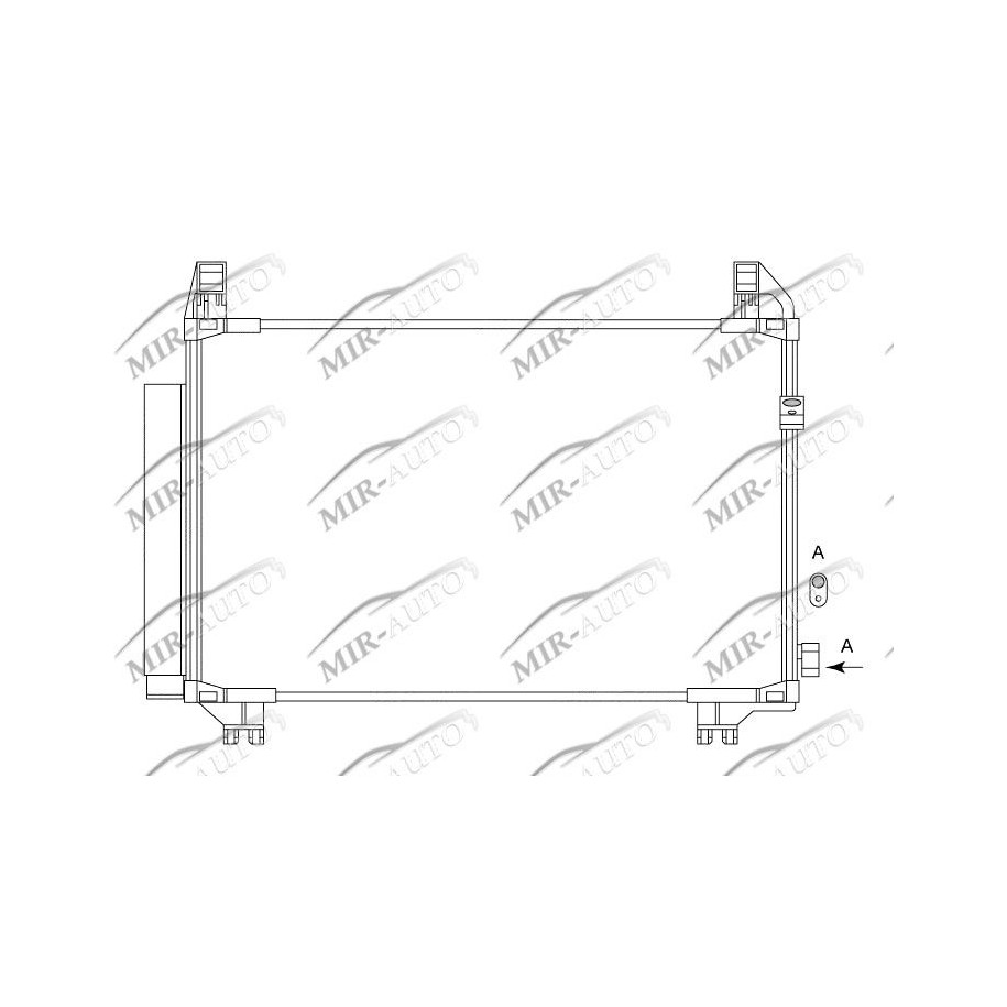 AC condenser with integrated receiver drier