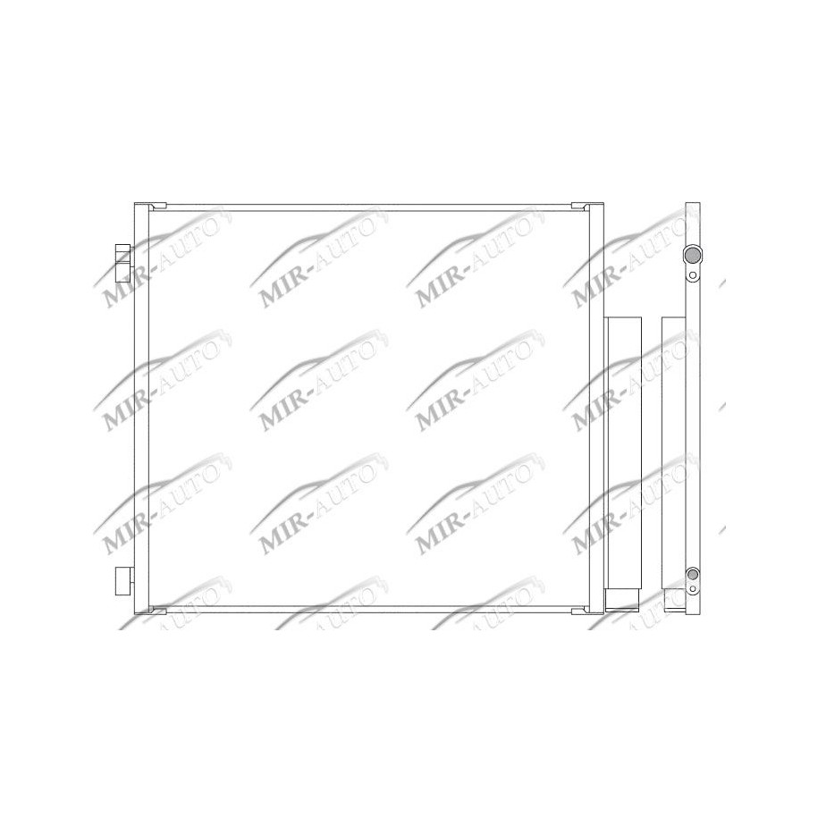 AC condenser with integrated receiver drier