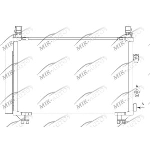 AC condenser with integrated receiver drier