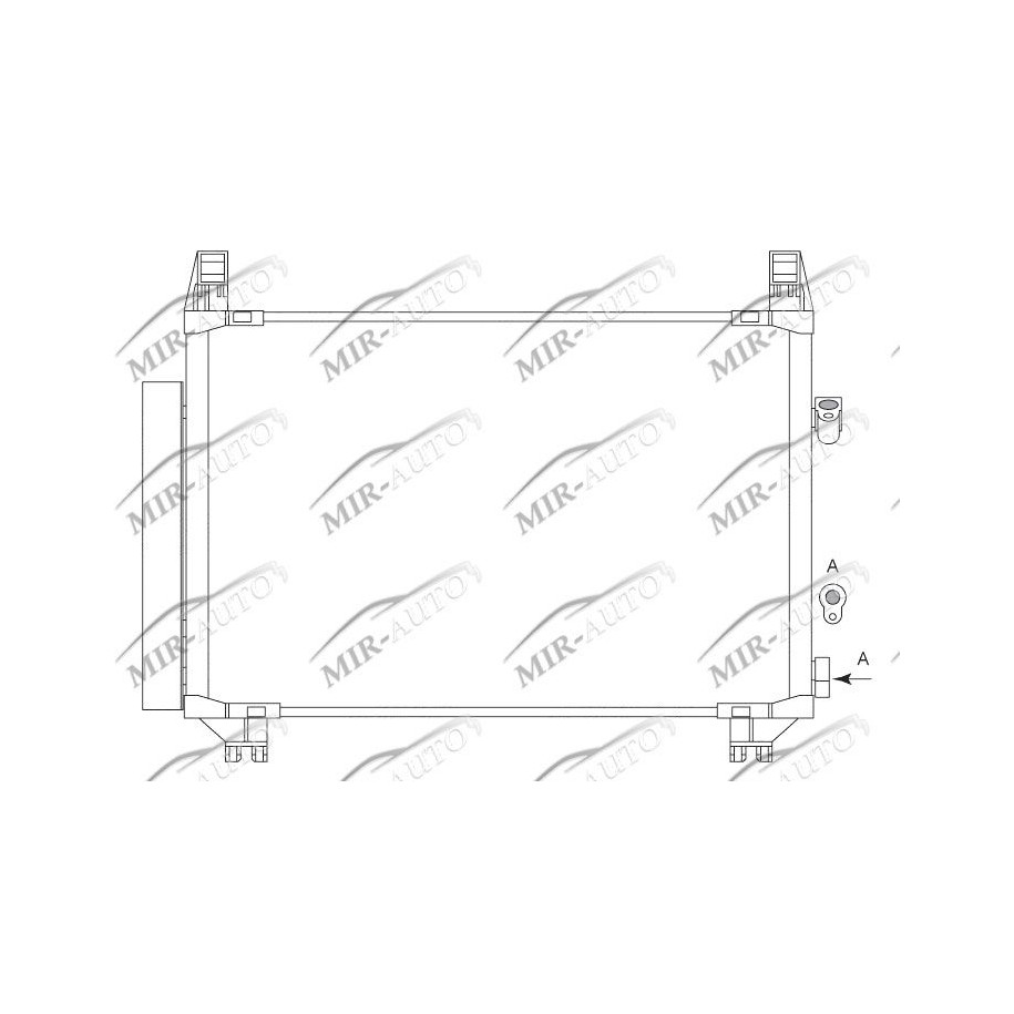 AC condenser with integrated receiver drier