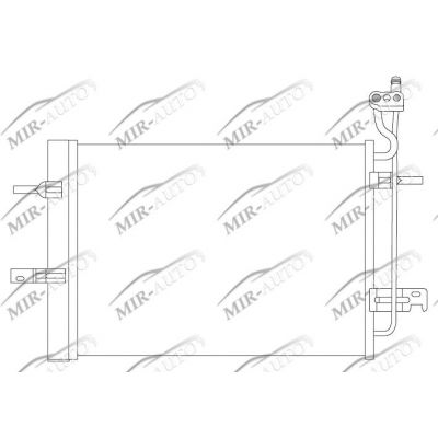 AC condenser with integrated receiver drier