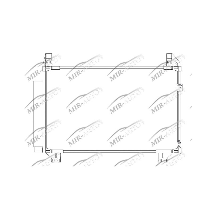 AC condenser with integrated receiver drier