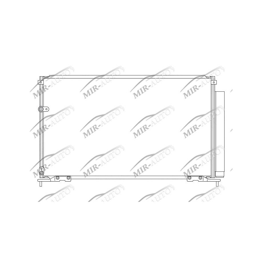 AC condenser with integrated receiver drier