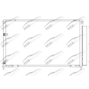 AC condenser with integrated receiver drier